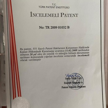 Aşçı Murat Kapari İncelemeli Patent