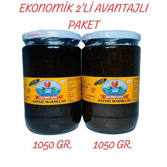 Şekersiz Kapari Marmeladı (PATENTLİ) 1050 GR. (2 ADET) Şekersiz Kapari Marmeladı (PATENTLİ) 1050 GR. (2 ADET)