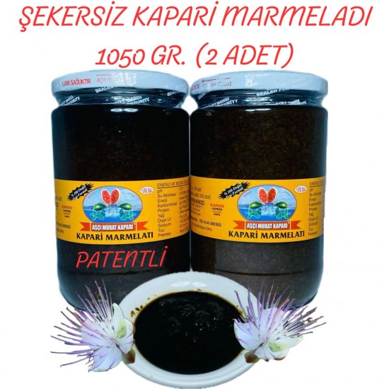 Şekersiz Kapari Marmeladı (PATENTLİ) 1050 GR. (2 ADET) Şekersiz Kapari Marmeladı (PATENTLİ) 1050 GR. (2 ADET)