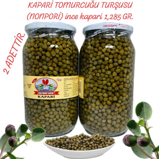 KAPARİ TURŞUSU NONPORİ (ince Kapari) 1,285 GR. (2 ADET)