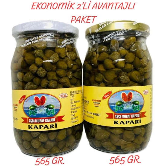 KAPARİ TURŞUSU 565 GR. (2 ADET) KAPARİ TURŞUSU 565 GR. (2 ADET)