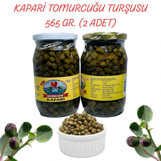 KAPARİ TURŞUSU 565 GR. (2 ADET) KAPARİ TURŞUSU 565 GR. (2 ADET)
