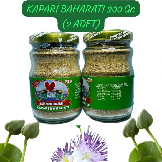 KAPARİ BAHARATI 200 GR. (2 ADET Kavanoz) KAPARİ BAHARATI 200 GR. (2 ADET Kavanoz)