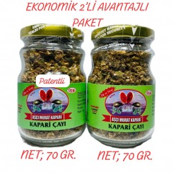 Kapari DÖKME Çayı (PATENTLİ) NET 70 GR. (2 ADET Kavanoz)