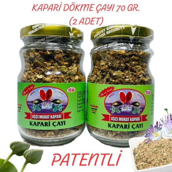 Kapari Dökme Çayı (PATENTLİ) NET 70 GR. (2 ADET Kavanoz) Kapari Dökme Çayı (PATENTLİ) NET 70 GR. (2 ADET Kavanoz)