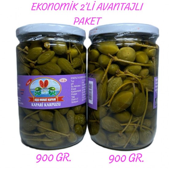 KAPARİ KARPUZU Meyvesi (PATENTLİ) 900 GR. (2 ADET) KAPARİ KARPUZU Meyvesi (PATENTLİ) 900 GR. (2 ADET)