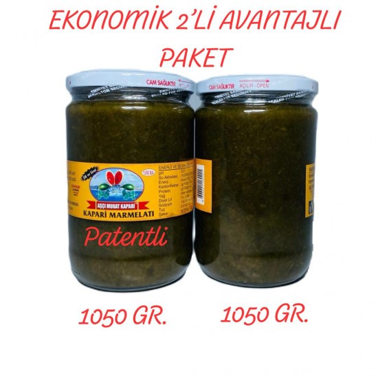 KAPARİ MARMELADI (PATENTLİ) 1050 GR. (2 ADET) KAPARİ MARMELADI (PATENTLİ) 1050 GR. (2 ADET)