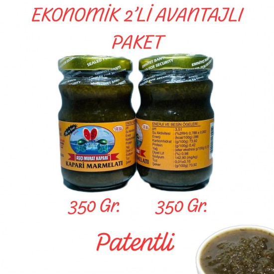 KAPARİ MARMELADI (PATENTLİ) 350 GR. (2 ADET) KAPARİ MARMELADI (PATENTLİ) 350 GR. (2 ADET)