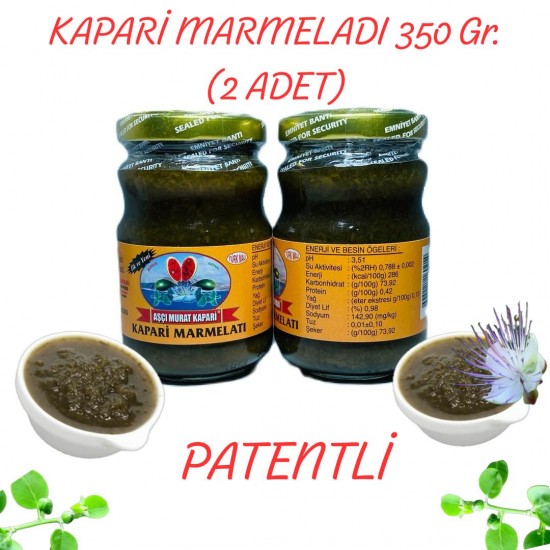 KAPARİ MARMELADI (PATENTLİ) 350 GR. (2 ADET) KAPARİ MARMELADI (PATENTLİ) 350 GR. (2 ADET)