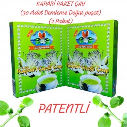 KAPARİ PAKET ÇAY (PATENTLİ) 30 Adet Demleme Doğal Poşet (2 Paket) KAPARİ PAKET ÇAY (PATENTLİ) 30 Adet Demleme Doğal Poşet (2 Paket)