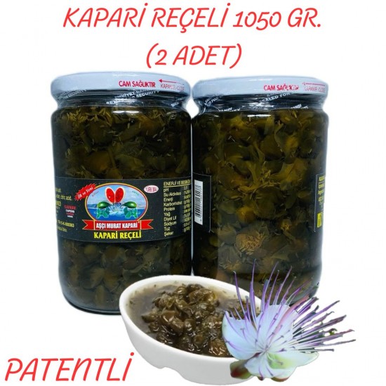 KAPARİ REÇELİ (PATENTLİ) 1050 GR. (2 ADET) KAPARİ REÇELİ (PATENTLİ) 1050 GR. (2 ADET)