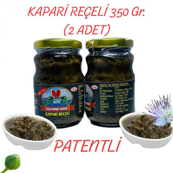 KAPARİ REÇELİ (PATENTLİ) 350 GR. (2 ADET) KAPARİ REÇELİ (PATENTLİ) 350 GR. (2 ADET)