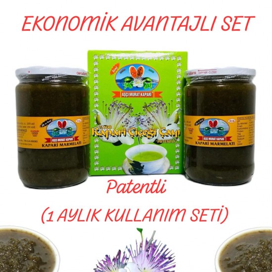 Kapari Marmeladı-Kapari Paket Çay (1 Aylık Set) 2,130 GR. Kapari Marmeladı-Kapari Paket Çay (1 Aylık Set) 2,130 GR.