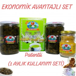 Kapari Reçel-Kapari Paket Çay-Kaparili Propolis (1 Aylık Set)  2,330 GR.