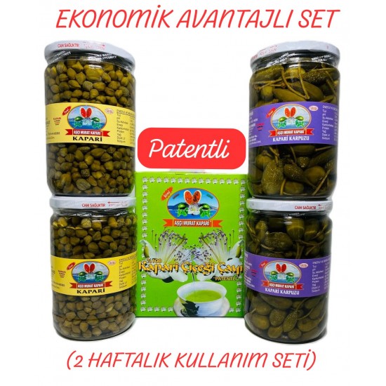 Kapari Karpuzu-Kapari Turşusu-Kapari Paket Çay (2 Haftalık Set) 3,630 GR Kapari Karpuzu-Kapari Turşusu-Kapari Paket Çay (2 Haftalık Set) 3,630 GR