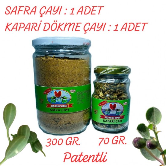 SAFRA ÇAYI (300 GR)-KAPARİ DÖKME ÇAYI (70 GR) SAFRA ÇAYI (300 GR)-KAPARİ DÖKME ÇAYI (70 GR)