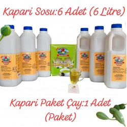 KAPARİ SOSU (6 Litre)-KAPARİ PAKET ÇAY (30 Adet Demleme Doğal Poşet) KAPARİ SOSU (6 Litre)-KAPARİ PAKET ÇAY (30 Adet Demleme Doğal Poşet)