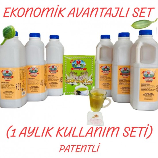 KAPARİ SOSU (6 Litre)-KAPARİ PAKET ÇAY (30 Adet Demleme Doğal Poşet) KAPARİ SOSU (6 Litre)-KAPARİ PAKET ÇAY (30 Adet Demleme Doğal Poşet)
