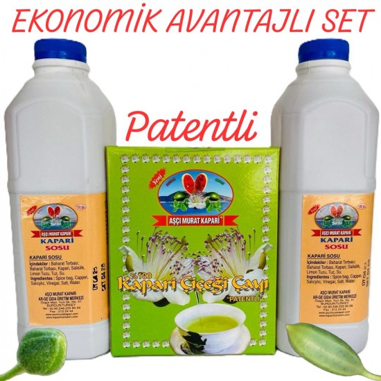 KAPARİ SOSU (2 Litre)-KAPARİ PAKET ÇAY (30 Adet Demleme Doğal Poşet) KAPARİ SOSU (2 Litre)-KAPARİ PAKET ÇAY (30 Adet Demleme Doğal Poşet)