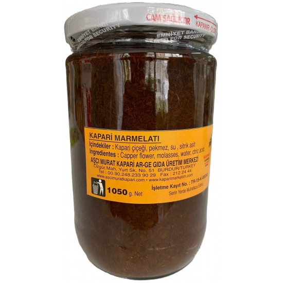 Şekersiz Kapari Marmeladı 1000 gr. (patentli)
